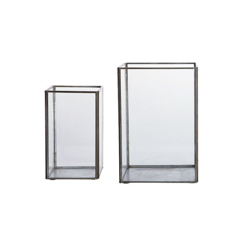 LaLe Living Batu 27Cm Glass Tabletop Hurricane Wayfair.co.uk